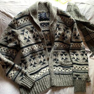 American Eagle AEO Chunky Striped Sweater Large